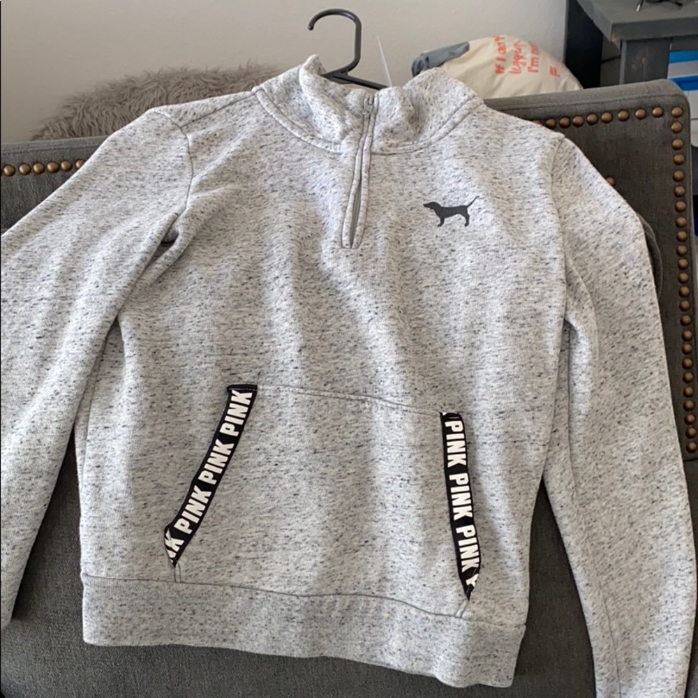 Size Small Pink half Zip-up Sweatshirt